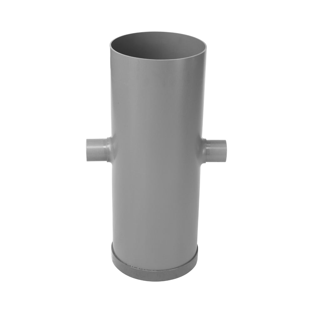 PVC zandvangput, 250mm, incl. filter, 2x 80mm spie, H = 85cm
