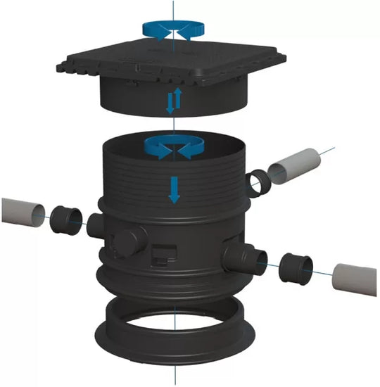 Regenwaterfilter met schacht | tot 325m² dak opp