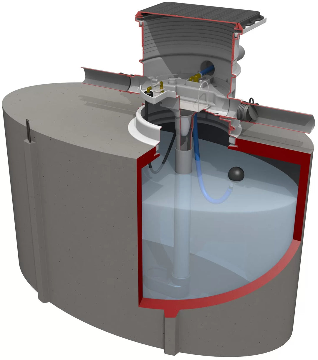 Regenwaterfilter met schacht | tot 325m² dak opp
