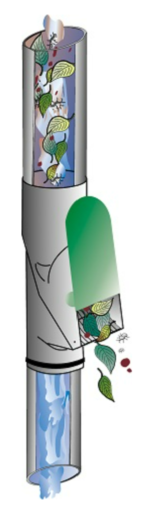 Bladafscheider grijs 80-110mm