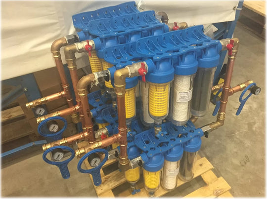 Fijnfilter carbon filterset trio voor regenwater