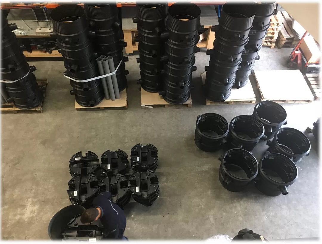 Regenwaterfilter met schacht | tot 325m² dak opp